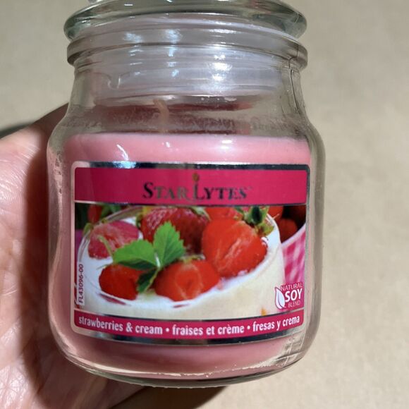 Lot Of 4 Mini Scented Jar Candle Star Lytes/Holiday Time 3 oz Three Scents New - Picture 3 of 10